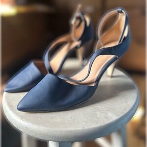 Women’s Blue Heels | Women’s Ankle Strap Heels | Elegant Heels | Business Heels